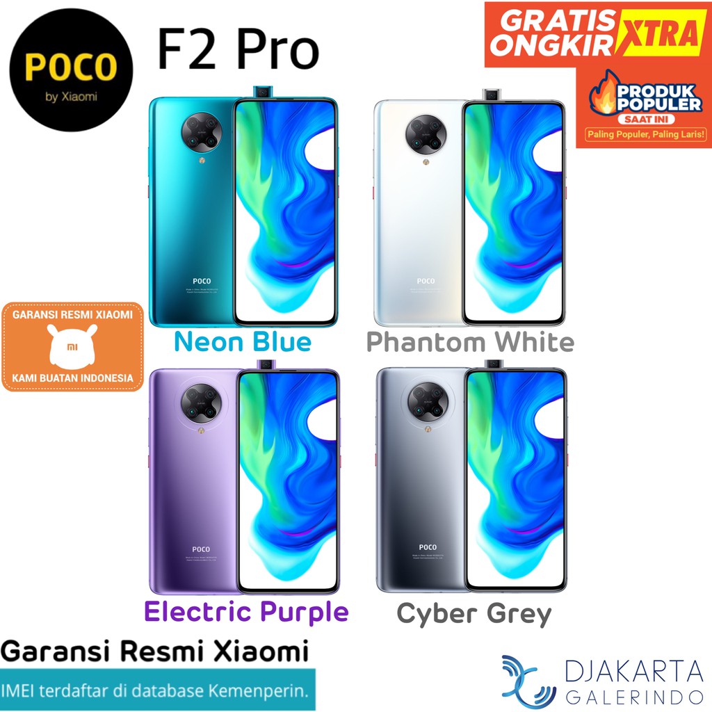 POCO F2 Pro 5G 6/128 GB - 8/256 GB - Garansi Resmi 1 Tahun