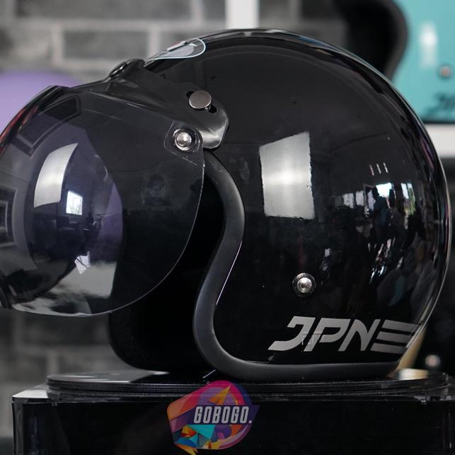 (HARGA SPESIAL) HELM BOGO JPN ARC ORIGINAL DEWASA KACA CEMBUNG / KACA DATAR STANDART SNI