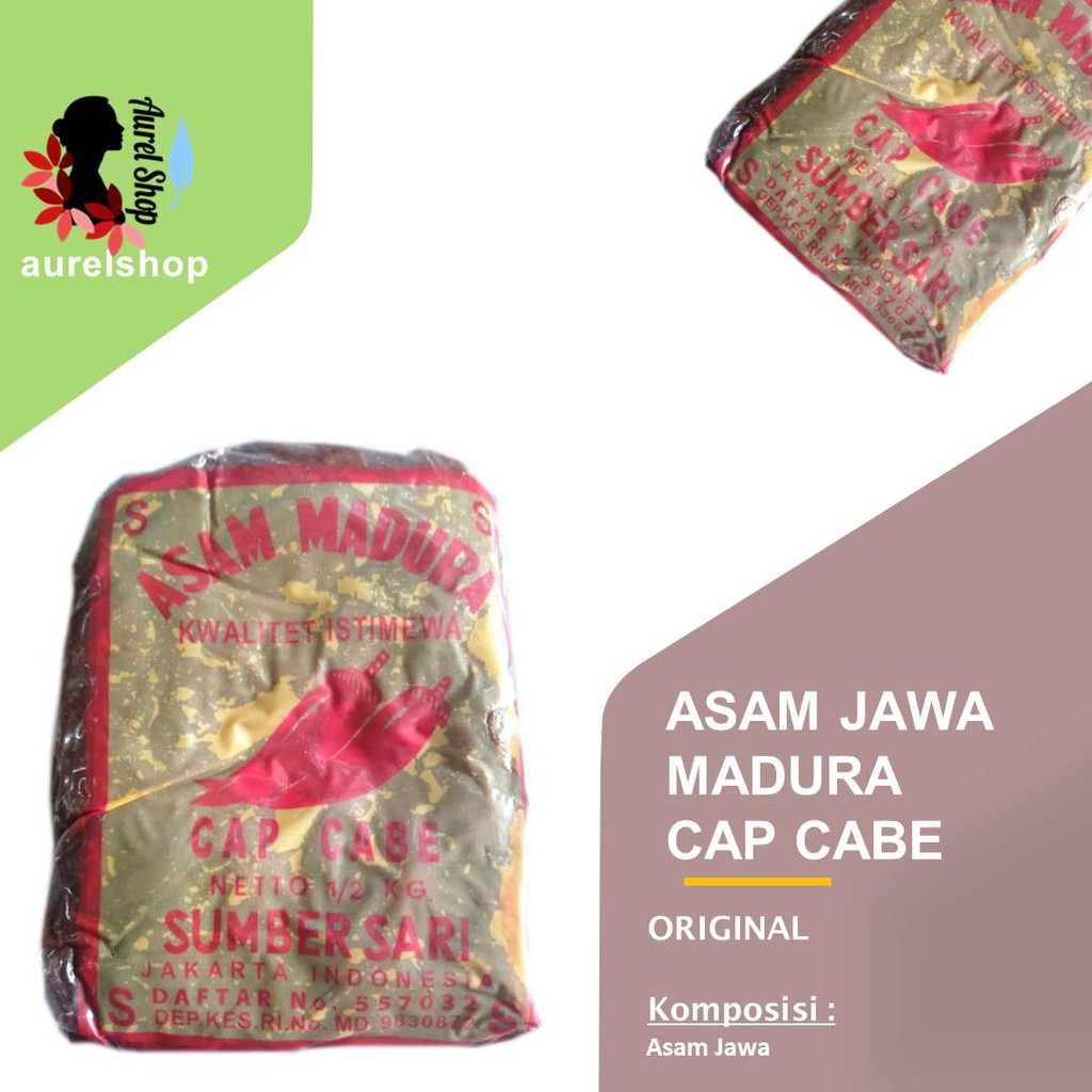 

CAP CABE Asam Jawa kemasan 500 gram
