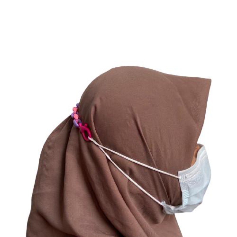 Kalung Strap rantai Tali Konektor Mask Masker Hijab Stopper Earloop Headloop