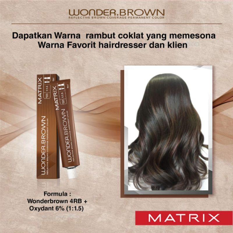 MATRIX Semir Rambut WONDER BROWN 90ML / WONDERBROWN