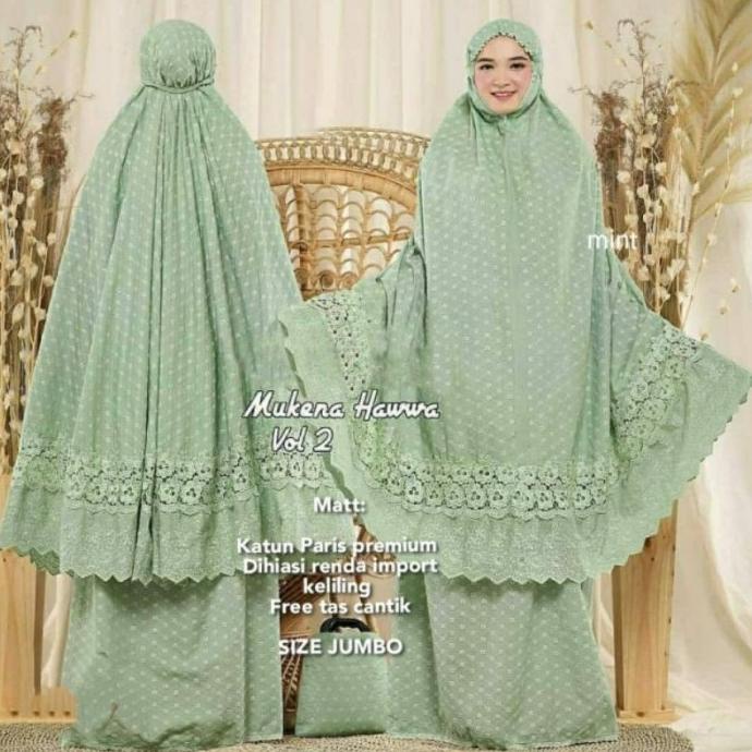 Mukena Dewasa Jumbo Katun Premium Hawa Mukena Dewasa Terbaru Mukena Ke Mectuseller