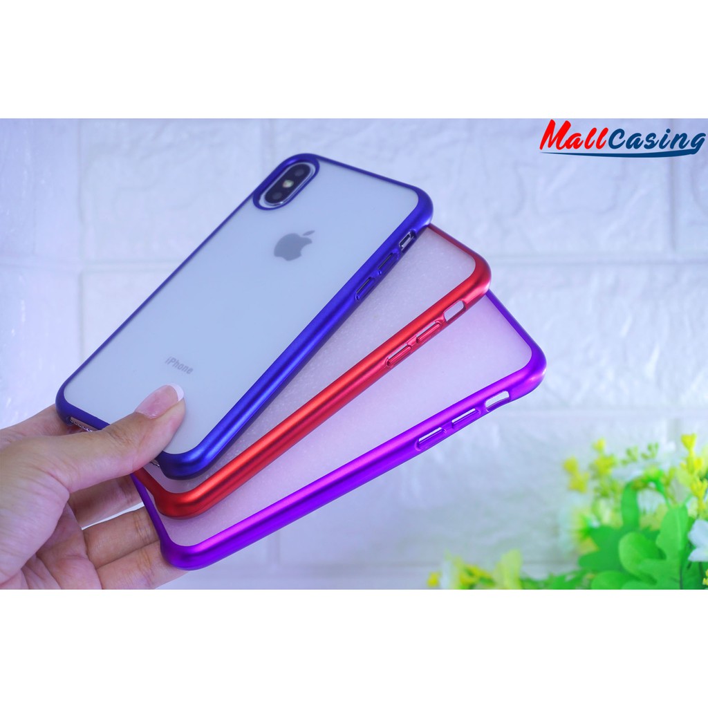 MallCasing - iPhone XR | XS Max | X/ XS | XI 5.8 TPU Chrome Dove Transparan Soft Case