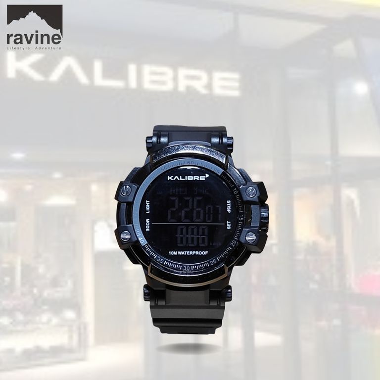 KALIBRE JAM TANGAN MAXWELL DIGITAL ORIGINAL WATCH - BLACK SILVER