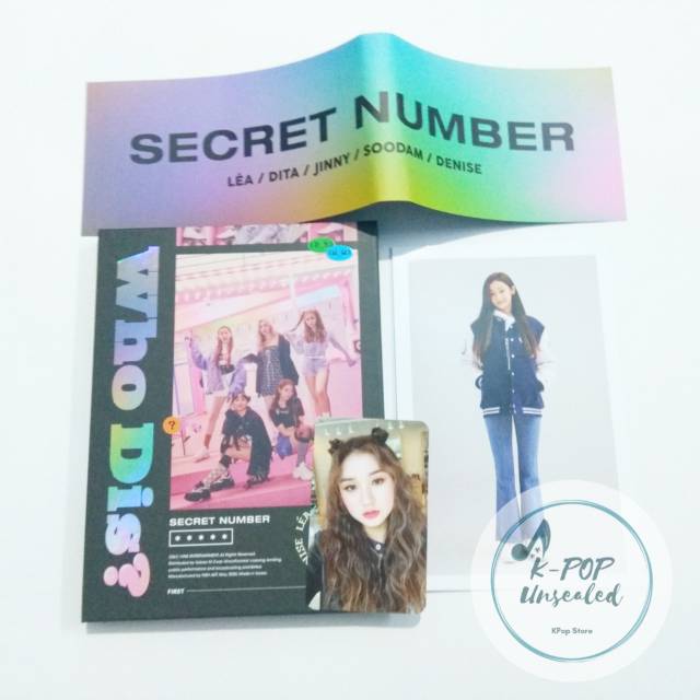 (+Poster) SECRET NUMBER "WHO DIS?" (album only, PC, postcard)