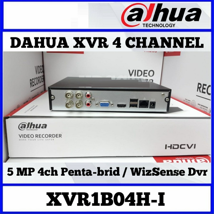 DVR DAHUA 5MP 4 CHANNEL XVR1B04H-I WIZSense
