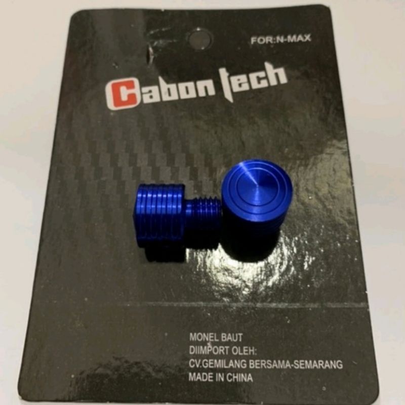 Tutup Spion Monel Tutup Spion CNC Import Beat Vario Scoopy Nmax Pcx Fino Aerox Mio Xeon Vixion MioM3-Biru