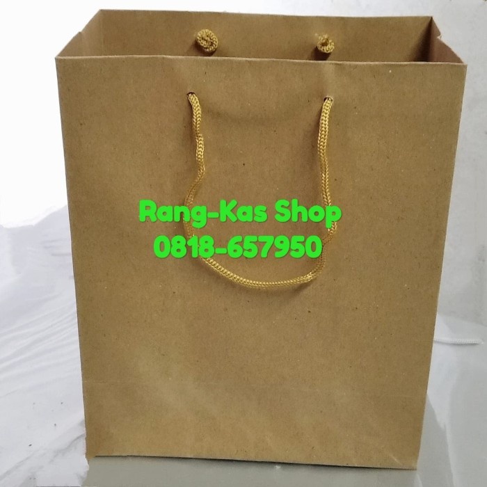 

✨ BISA COD ✨ Paperbag buku samson kraft polos doff 20x30 cm