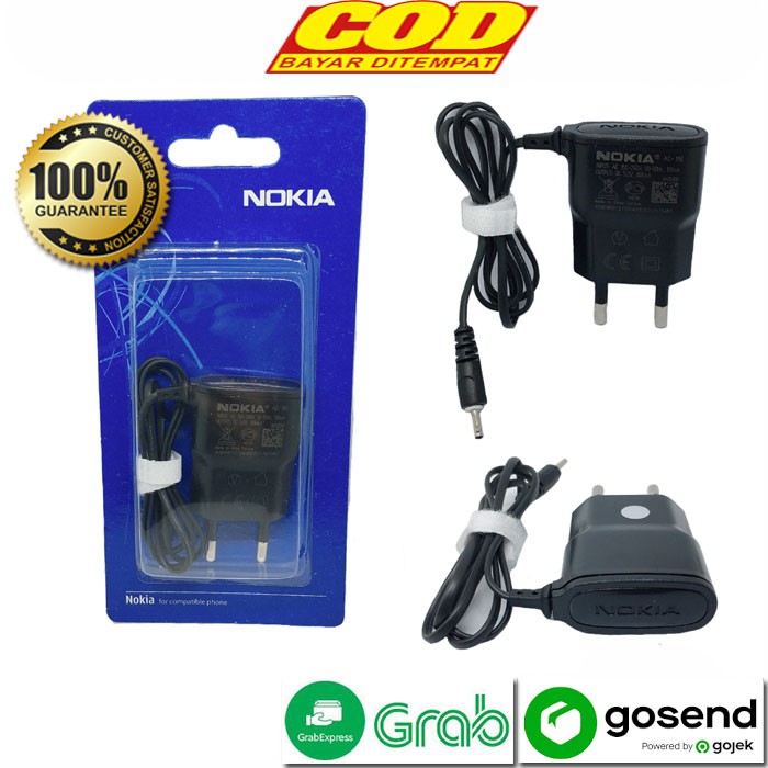 Travel Charger Nokia Lama Colokan Kecil Type C1 C2 C3 C5 C6 C7 X1 X2 X3 X5 X6  E63 E66 E71 E72 E75 E