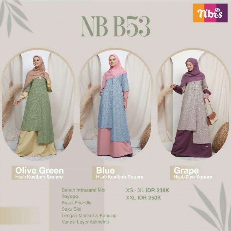 NIBRAS// NIBRAS NB B53 GAMIS NIBRAS NB B53
