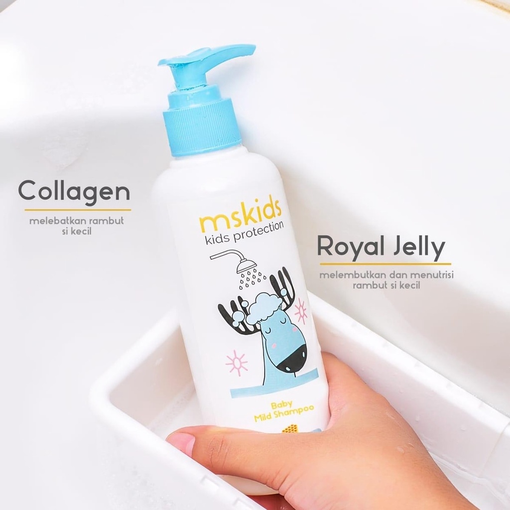 MSKIDS Baby Mild Shampoo Sampo Bayi Agar Rambut Lebat dan Halus