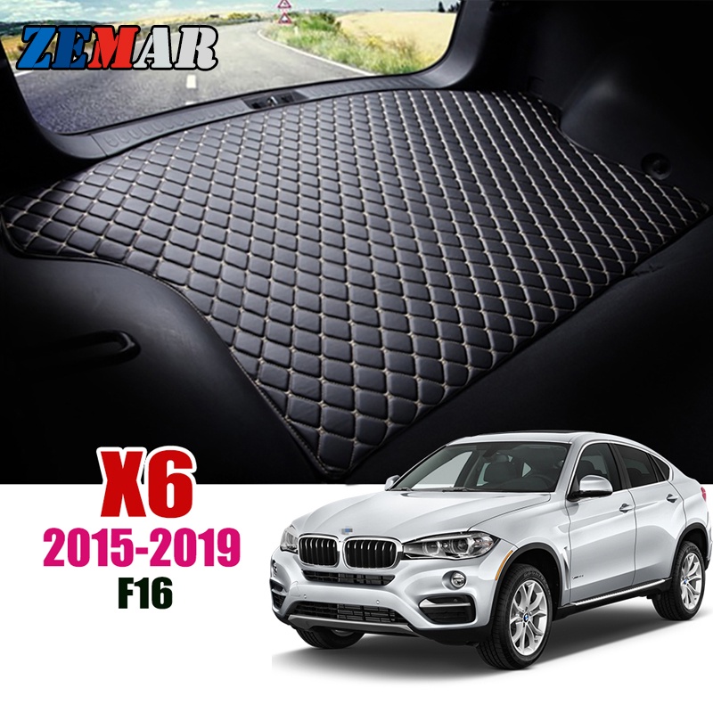 1 Set Cover Bagasi Mobil Bahan Kulit Untuk BMW X6 F16 2016 2017 2018 2019