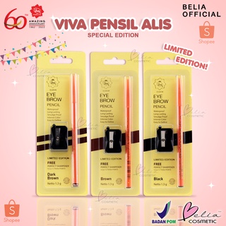 Image of ❤ BELIA ❤ 100% ORIGINAL Pensil Pencil Alis VIVA Queen Limited Edition 60th Viva Anniversary 1.3 gram BPOM