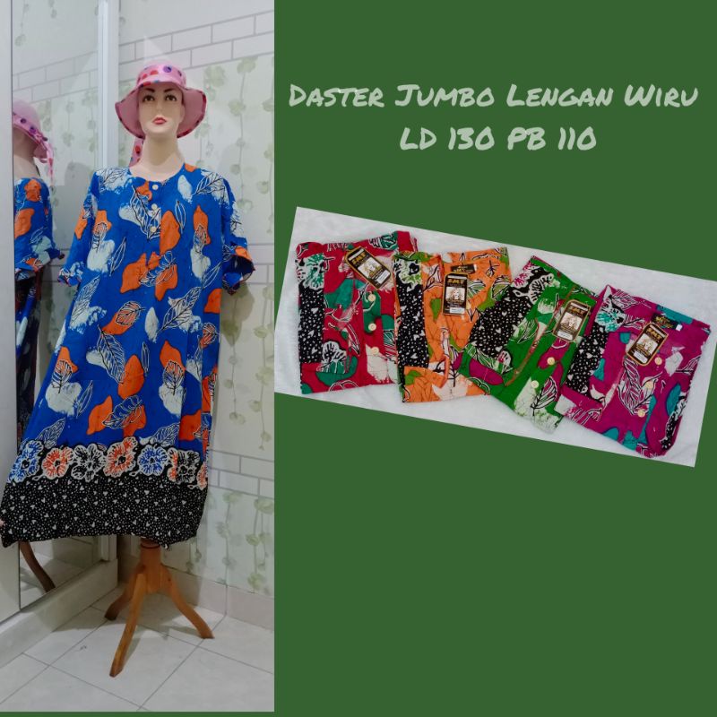 Daster SMT Marisa Jumbo Lengan Wiru