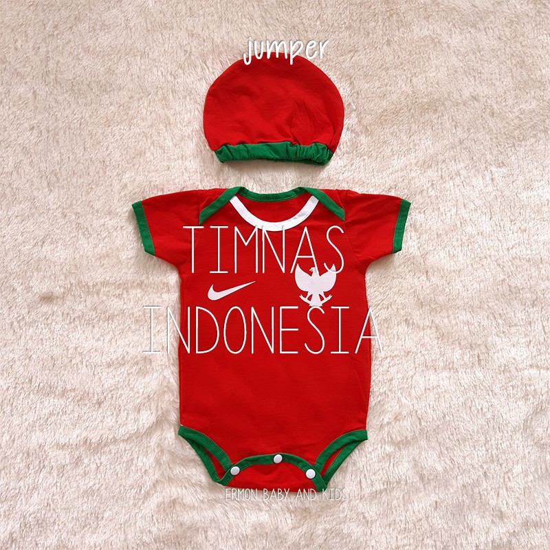 baju bayi jumper bayi timnas bola indonesia