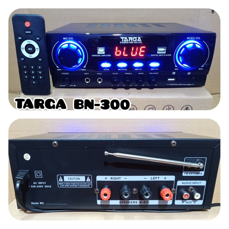 AMPLI KARAUKE TARGA BN 300 DIGITAL AUDIO AMPLIFIER BN300
