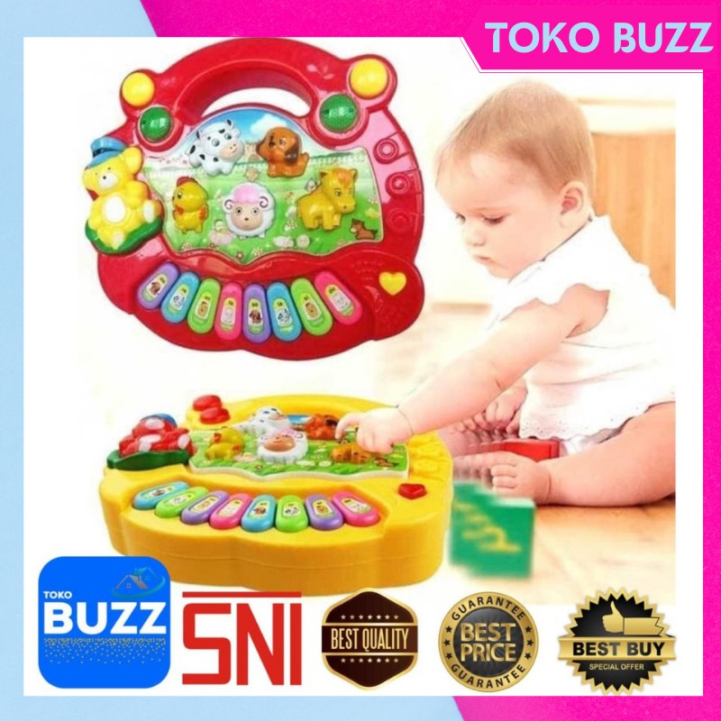 Animal Piano / Mainan Anak / Mainan Bayi Musik Hewan Kado Baby Toy SNI Murah