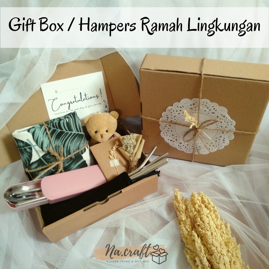 

Gift Box Ramah Lingkungan/ Hampers Ramah Lingkungan/ Kado Tema Ramah Lingkungan