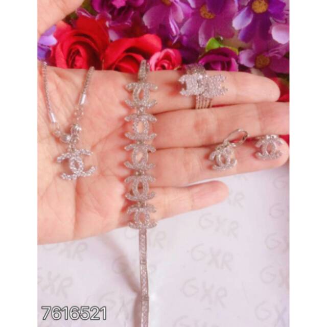 Set perhiasan xuping lapis silver