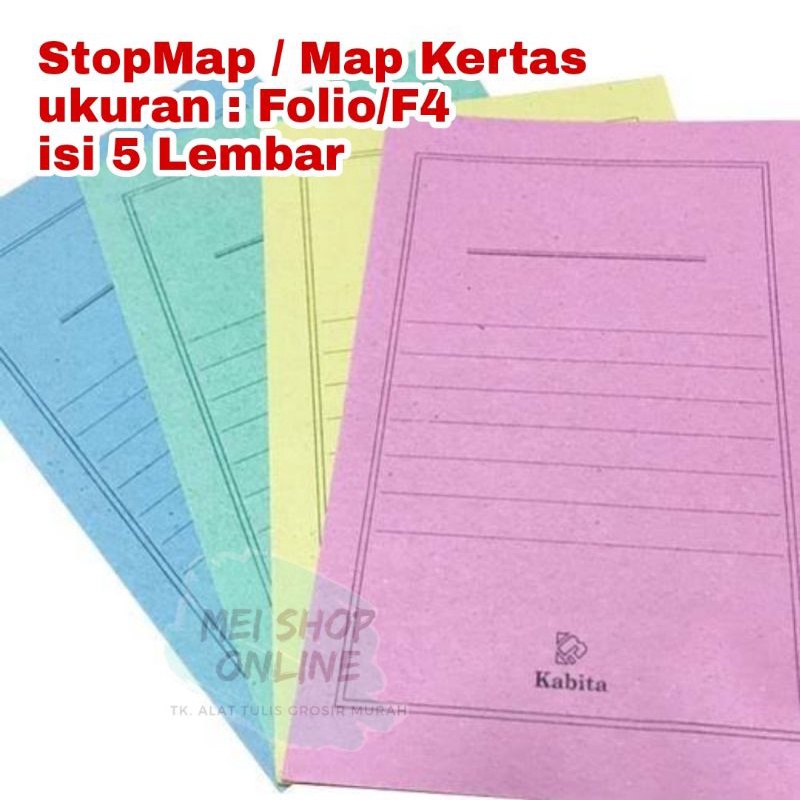 

(5Pcs) STOPMAP / Map Kertas Folio Murah