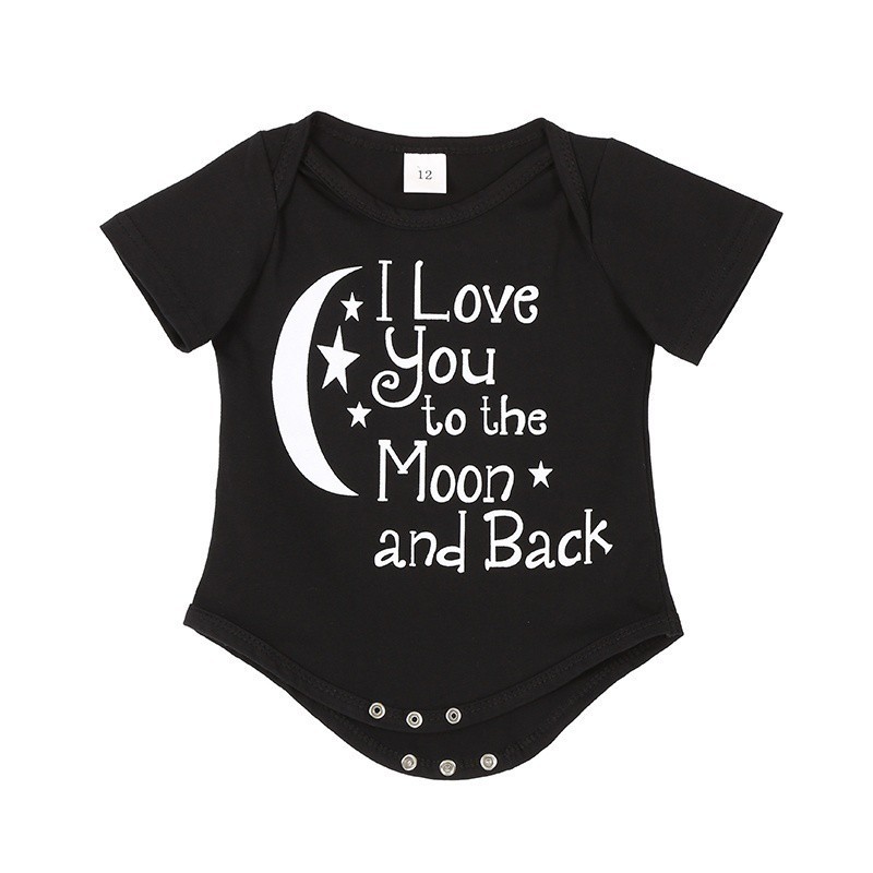 Kaos Jumper Bayi 0 - 6 Bulan IMPORT Unisex LOVE Size SML- Baju Kaos Jumper Bayi HITAM Bahan Nyaman - Jumper Anak BayI