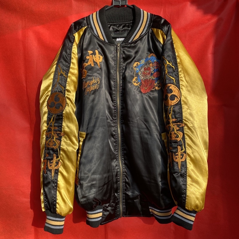 [preloved] jaket pria memphis origins sukajan raijin