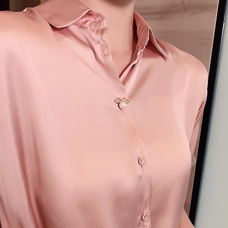 Baru Berlian Imitasi Opal Ikatan Simpul High-end Kecil Bros Lucu Berlian Imitasi Halus Bunga Matahari Lebah Mutiara Kecil Bros Pin (7 gaya dapat dipilih)-5