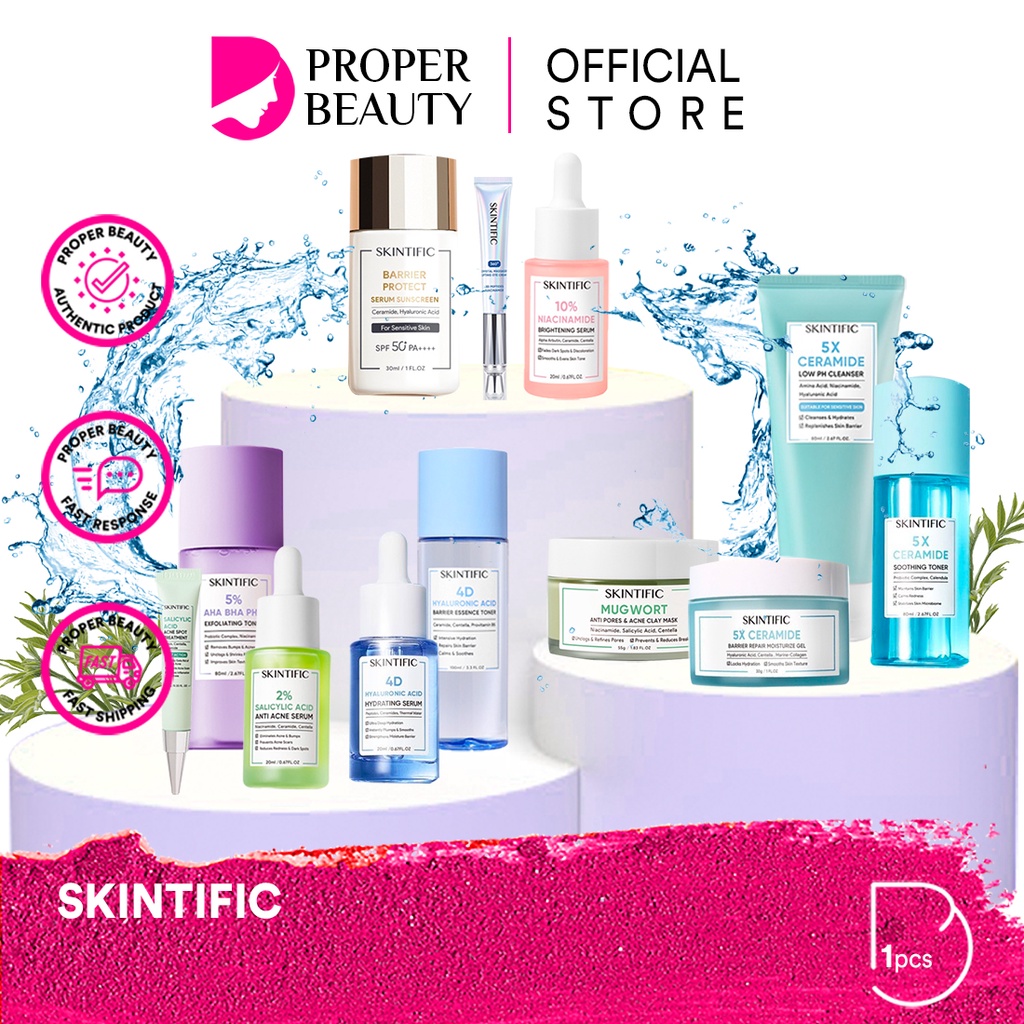SKINTIFIC Canada / Facial Wash Cleanser Essence Mist Toner Serum Day Night Eye Cream Sunscreen Moist