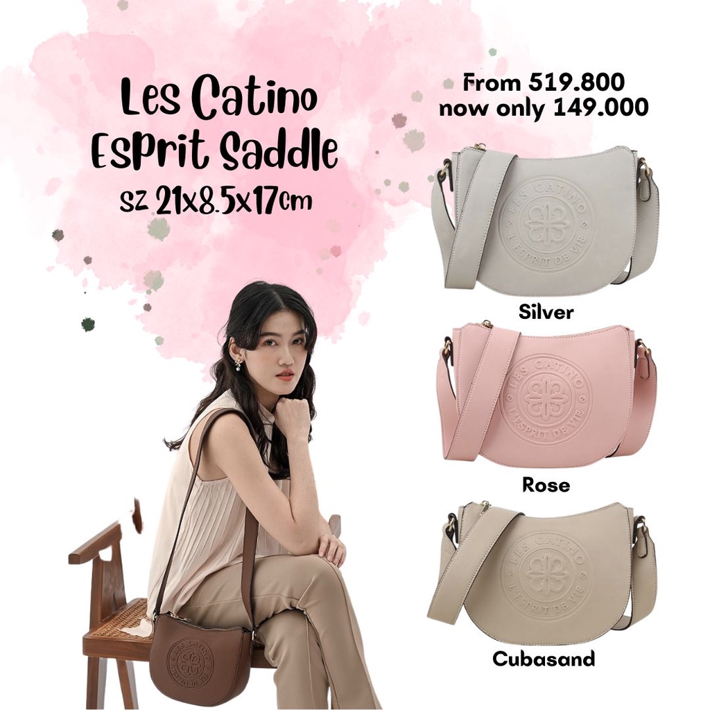 TERMURAH Tas Selempang Wanita Les Catino Esprit Saddle