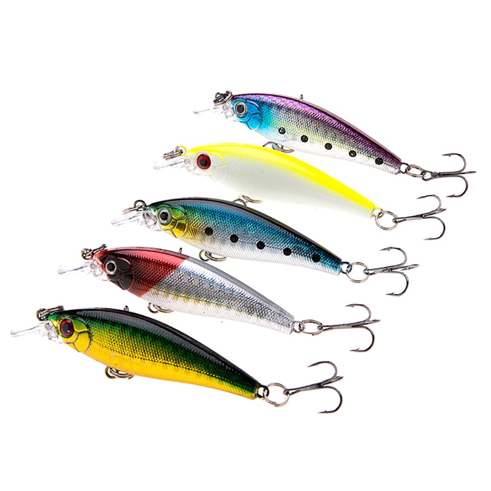 [Jianxin] Umpan Pancing Crankbait Simulasi Mata 3d 7.5cm 6.7g Dengan Kait