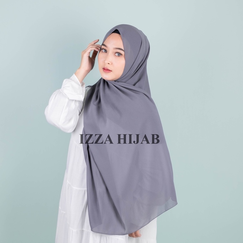 -/+(200 x 75 cm) JILBAB PASHMINA CERUTY BABYDOLL TEPI JAHIT