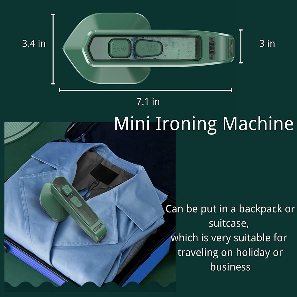 &lt; M.A &gt; SETRIKA UAP MINI TRAVEL / Setrika Uap STEAMER IRON Elektrik Strika Genggam Portable Hemat Listrik