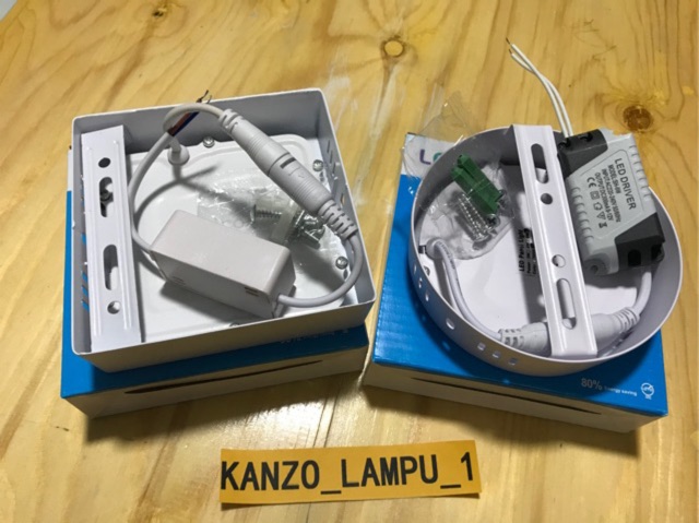 Diskon ramadhan / 6w Lampu downlight led panel outbow bulat kotak 6watt