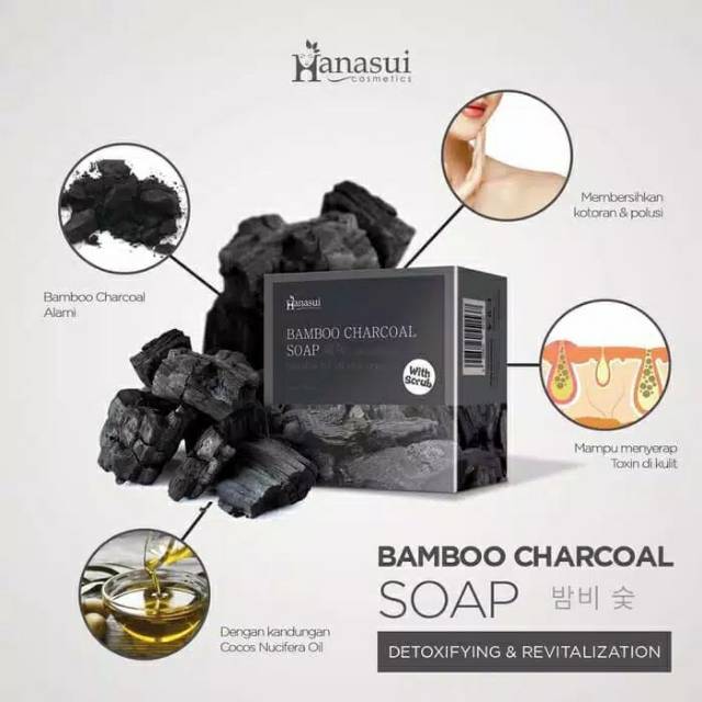 Sabun Bamboo Charcoal Hanasui