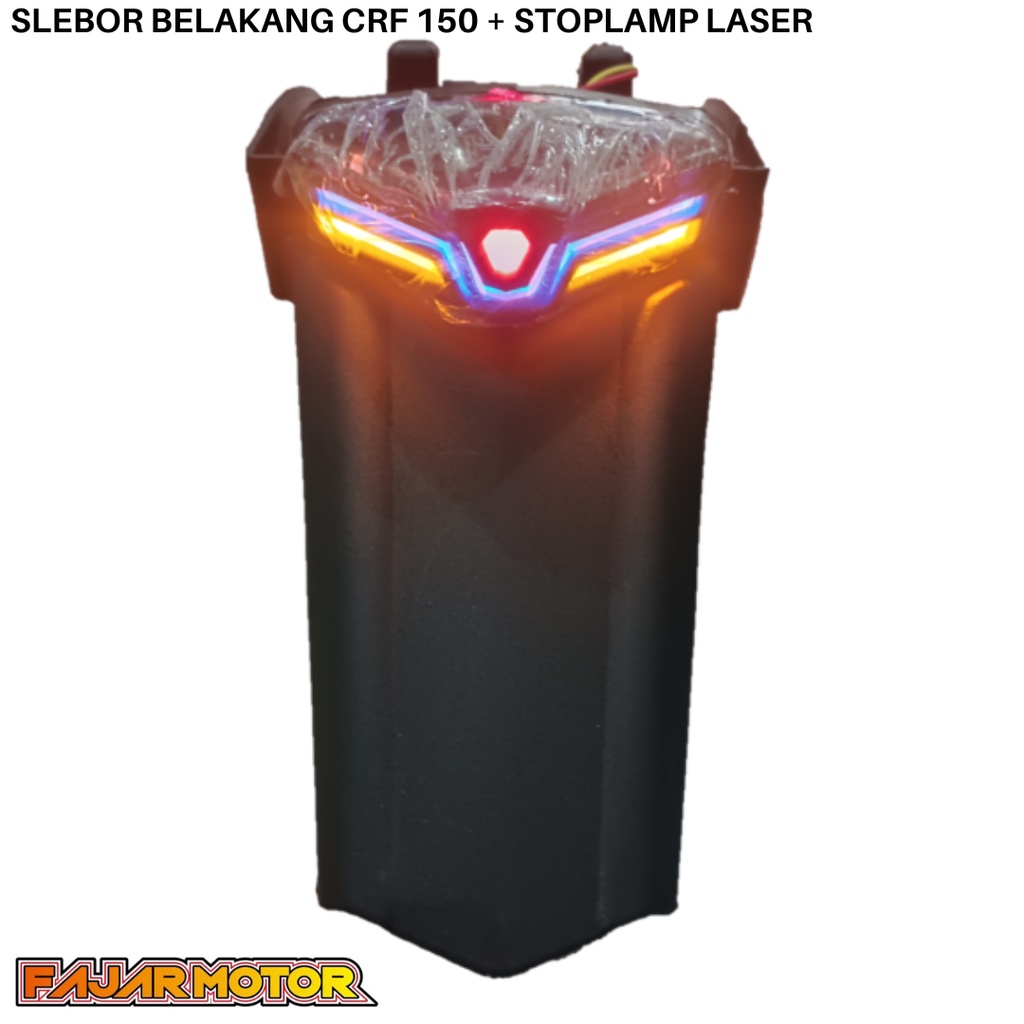 HRV SLEBOR SPAKBOR BELAKANG CRF 150 + STOPLAMP LED LASER