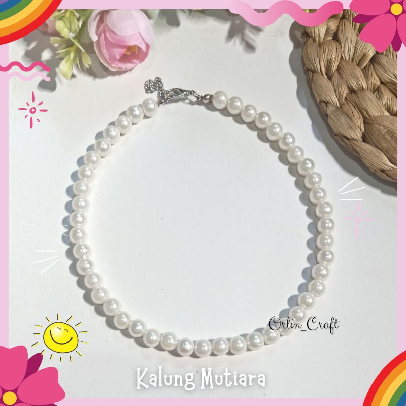 Kalung Mutiara Kalung Pesta Pearl Necklace