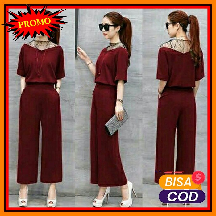 Nafisa Set Setelan Jumbo Ld 130 Baju Stelan Kekinian Ori Enter MS526 Setelan Tile Seila