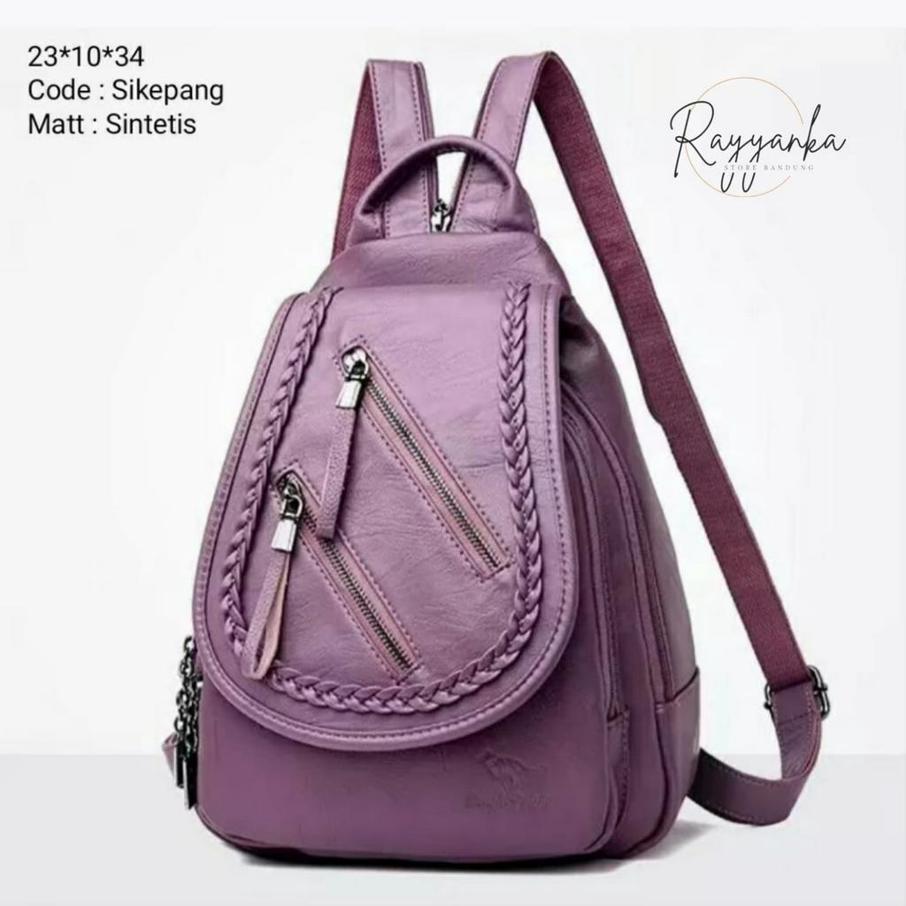 Tas Ransel Wanita Terlaris New Model Kp4ng Bahan Kulit Sintetis Premium