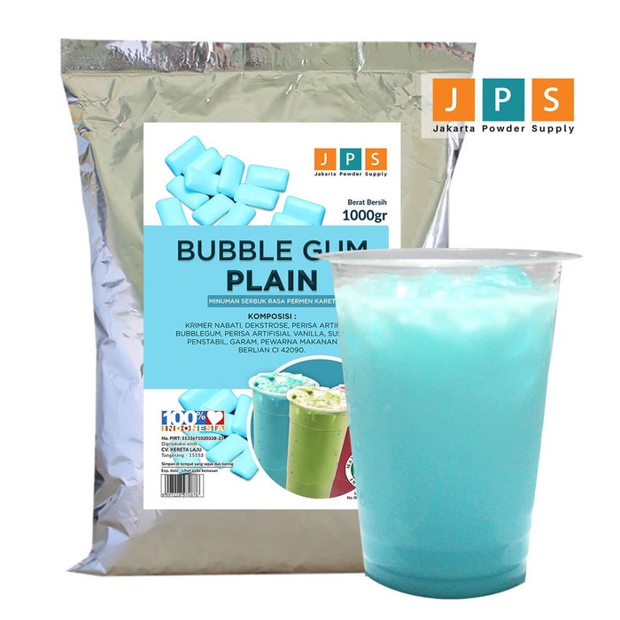 

b01n1nh Bubuk Minuman Bubblegum Plain Powder Jps Tanpa Gula Ds201Fs