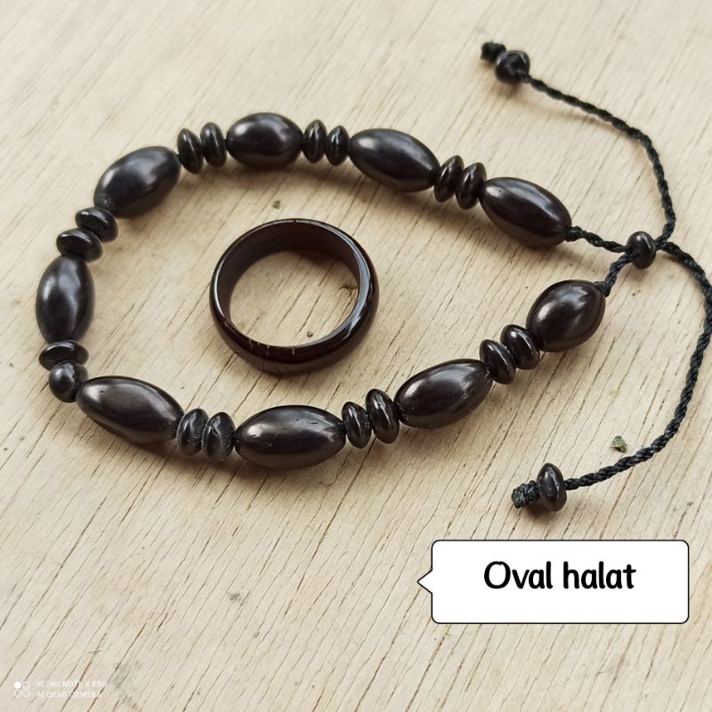 Gelang kokkah Oval Halat Gratis Cincin 100% Ori