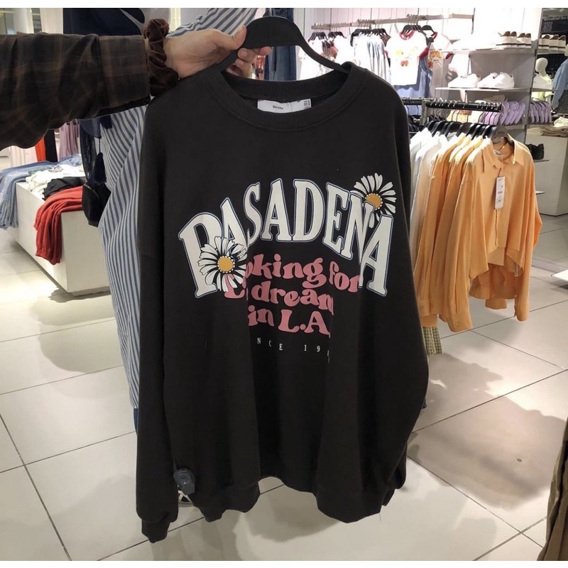 jastip bershka sweater hitam pasadena