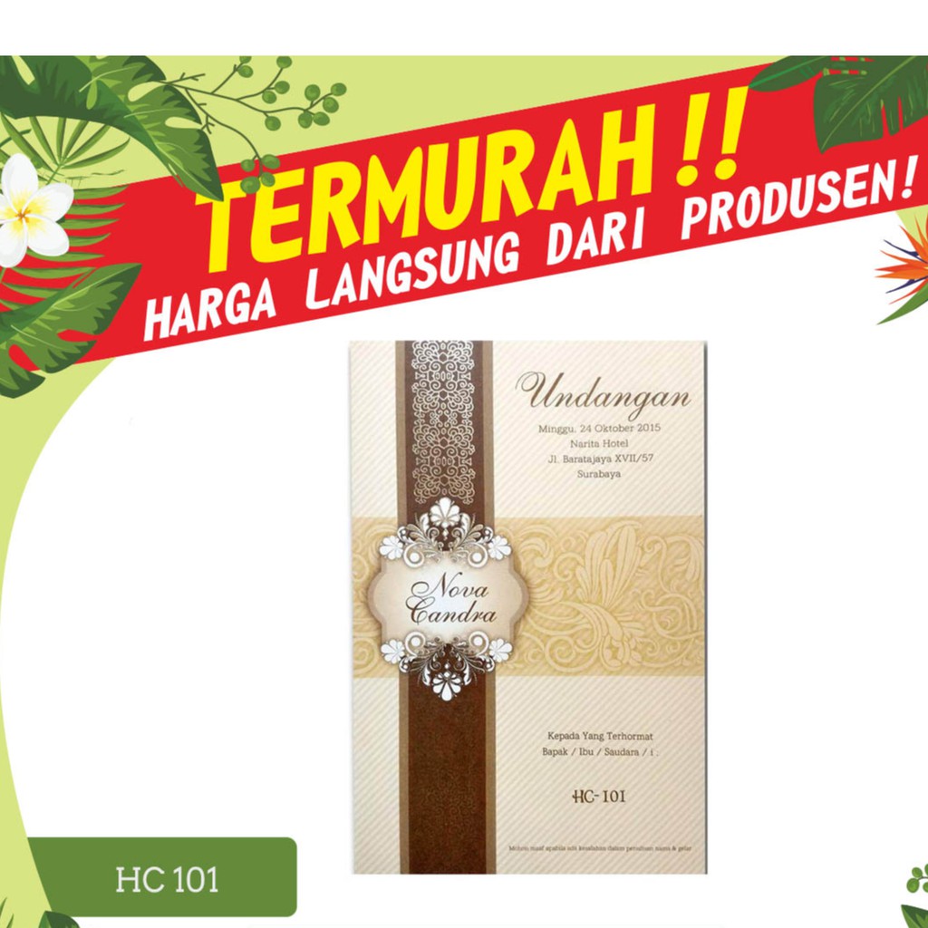 Blangko Undangan HC 101