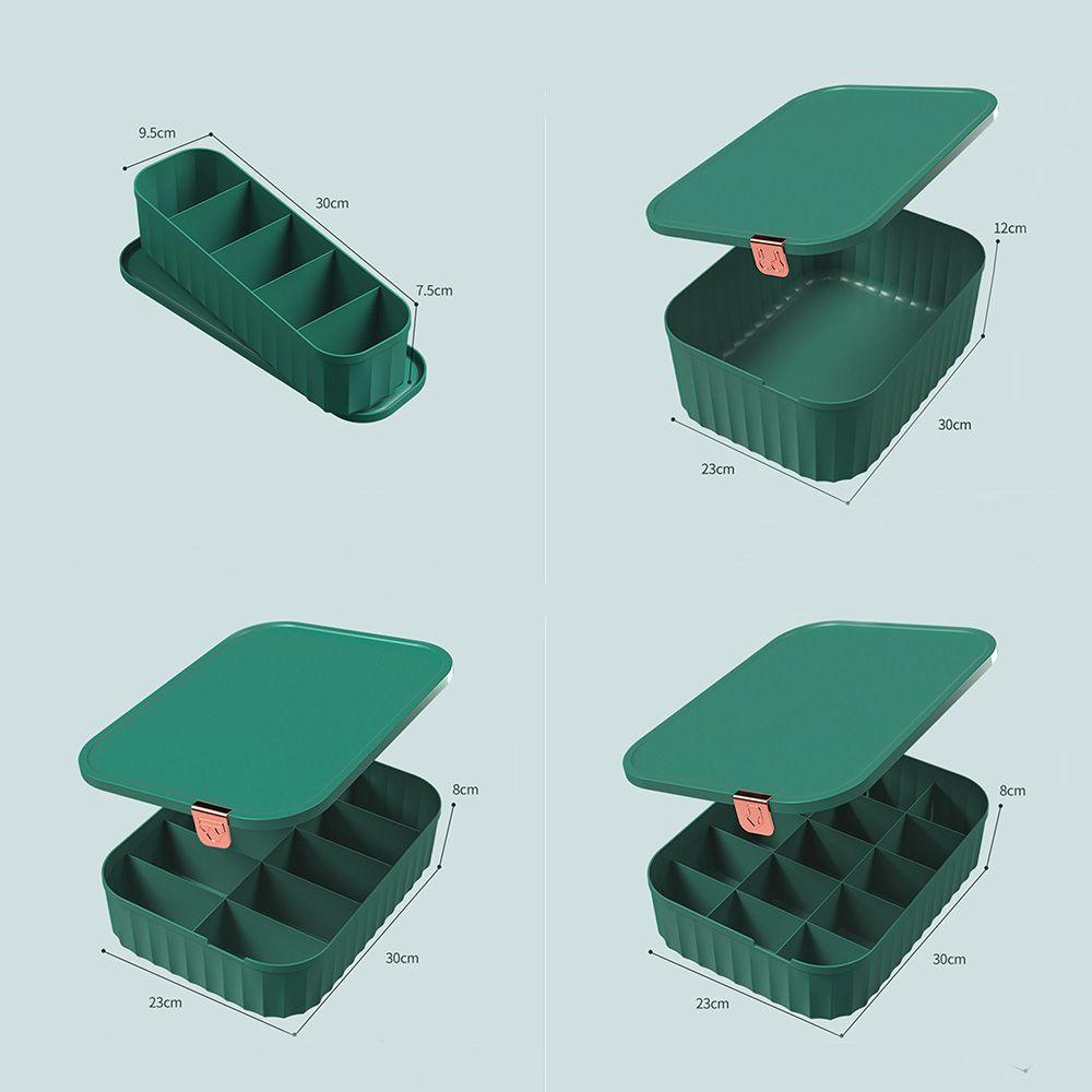 Solighter Kotak Penyimpanan Pakaian Dalam Wadah Plastik Home Lattice Storage Artifact