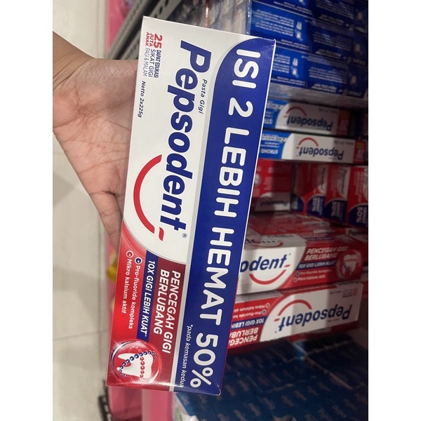 pepsodent double 225gr+225gr pepsodent merdeka