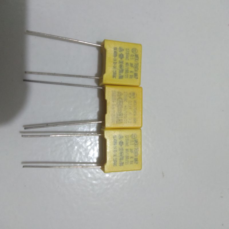 Capasitor MKM 100nF 275V  0.1uF 275V ukuran kecil