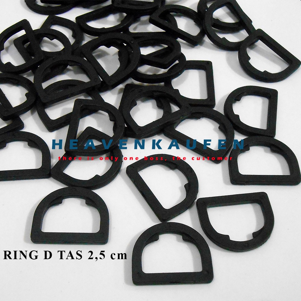 Ring D Tas 2,5 cm Plastik