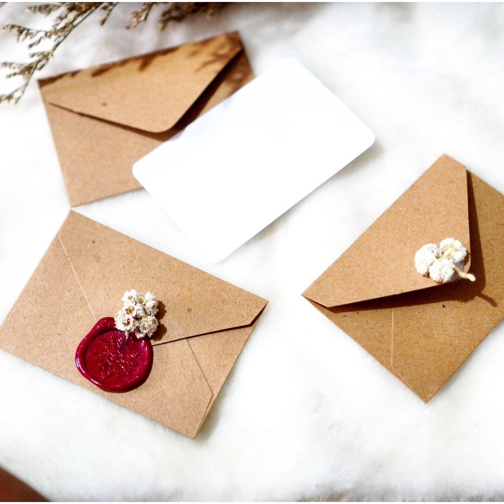 

amplop a7 7x10 cm / amplop rustic / kartu ucapan / greeting card / thanyou card vintage
