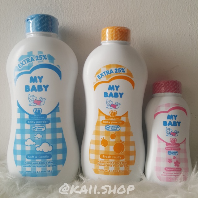 Bedak Bayi My Baby Powder 150gr 100gr 50gr Extra 25 Shopee Indonesia