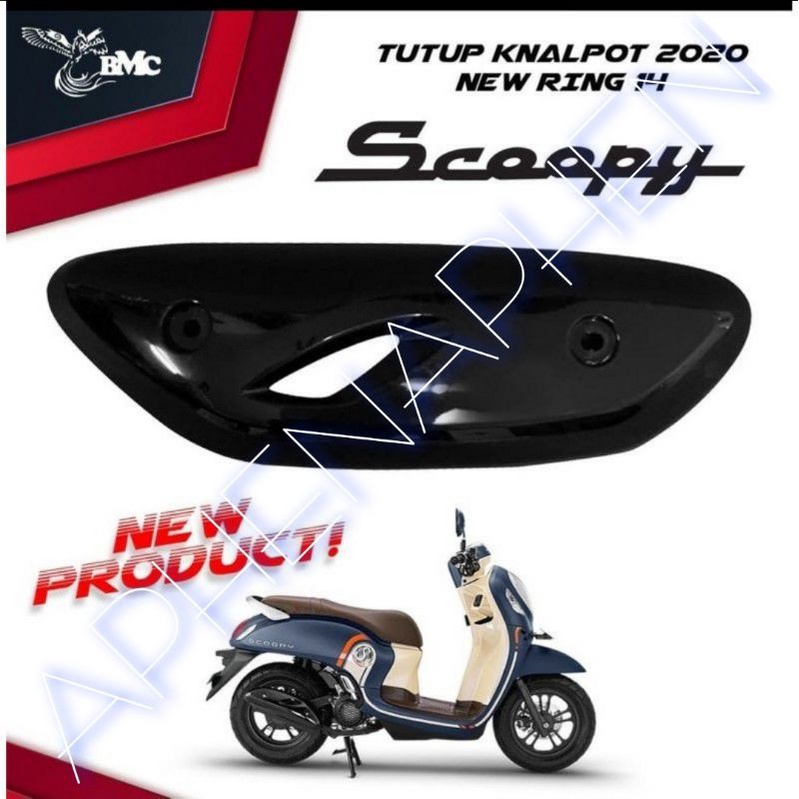 tutup knalpot standar scoopy new esp 2020/2021