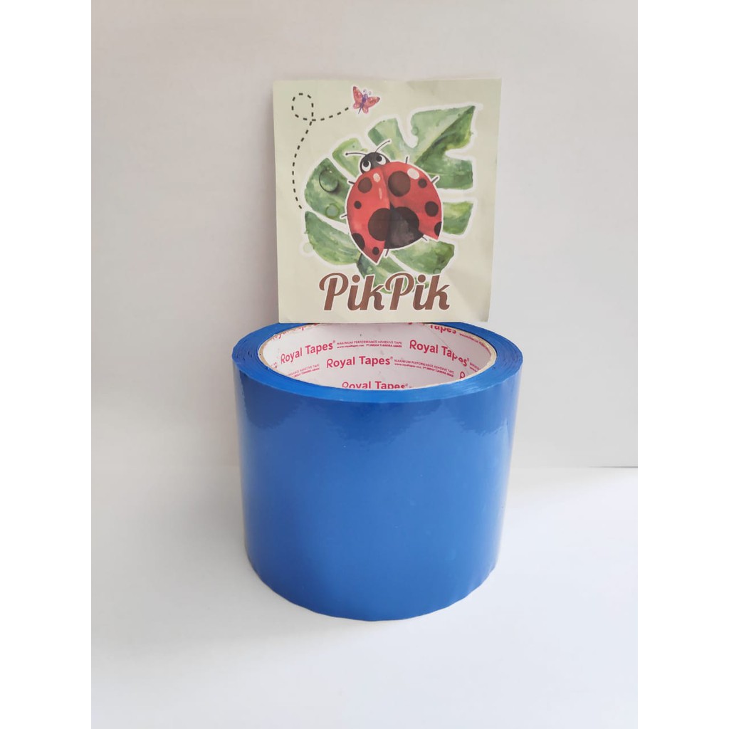 

Isolasi lakban selotip warna warni 3 inch (72mm) x 50 yard merk Royal Tapes Marubond